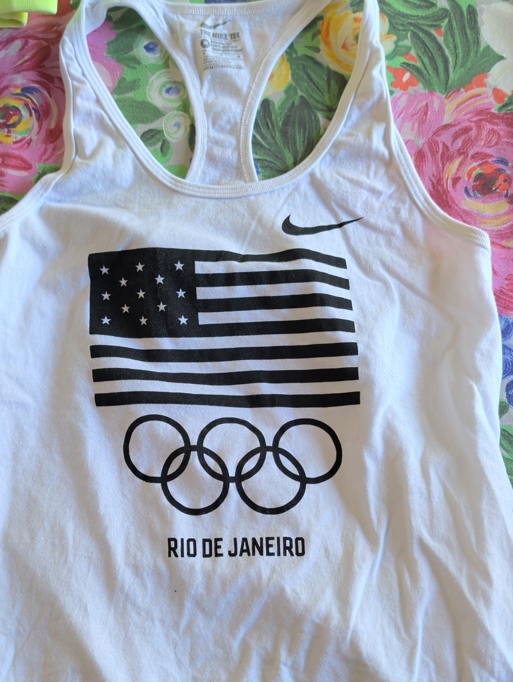Nike White Olympic Rio de Janeiro Tank Top